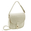 Parinda 11147 MAYA (White) Textured Faux Leather Crossbody Bag